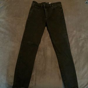 Abercrombie black high rise ankle jeans size 28/6R